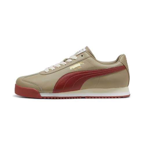 PUMA Men's Roma Sneaker, 24-Standard-Oak Branch-Mars Red, - Import